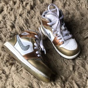 Nike Air Jordan 1 Phat high ‘metallic’ toddler 7c